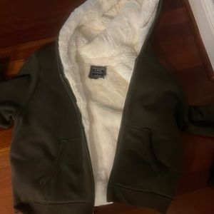 Abercrombie and Fitch fur lined sweatshirt hoodie